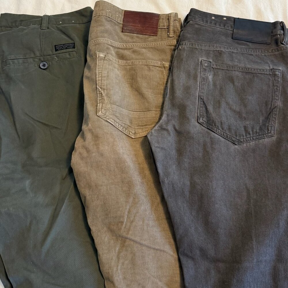 All Saints Iggy Pants (34) (all three pairs together)